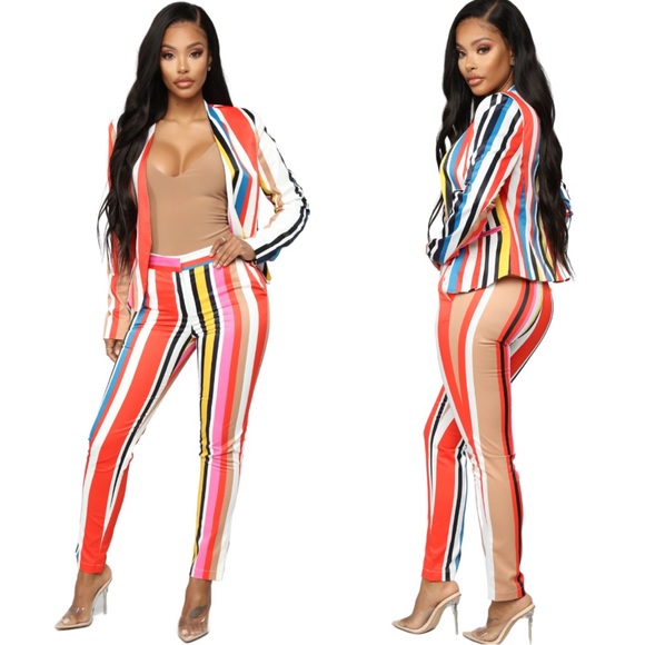 Striped 2 Piece - Picture 2 of 5